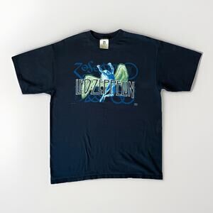 Vintage Led Zeppelin Shirt XL Black 90s Winterland Rock Music Streetwear Punk